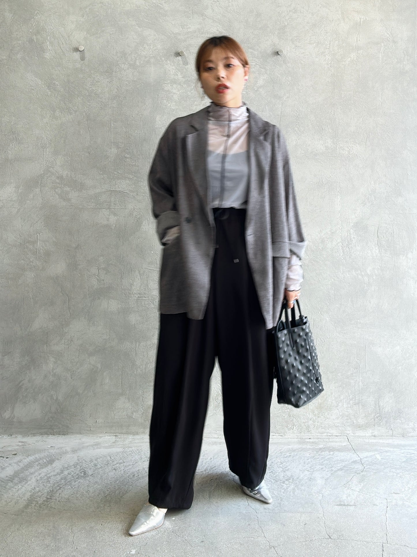 サイドラインバレルレッグパンツ/ayane