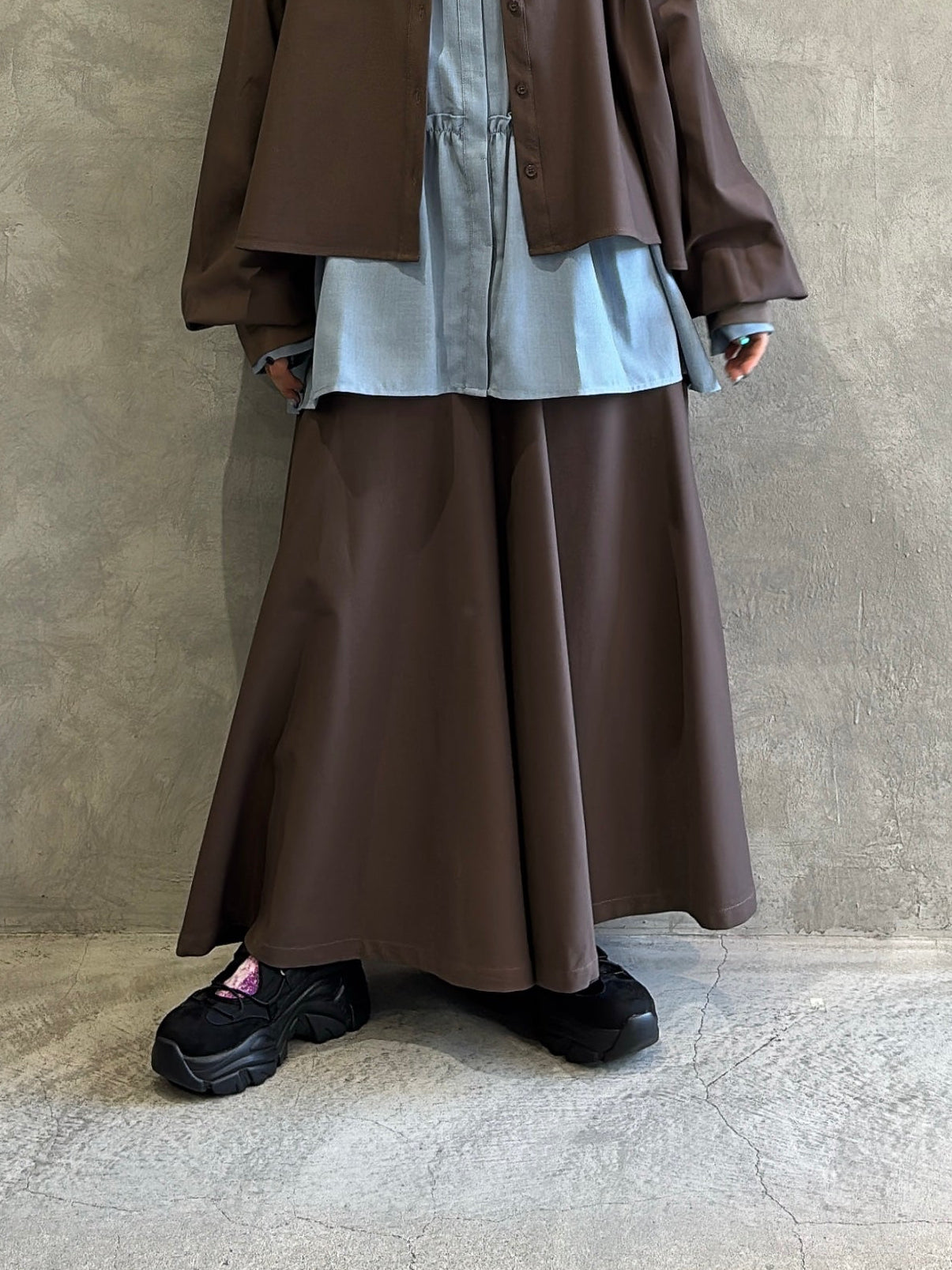 ラウンドヨークガウチョパンツ／CYAN tokyo – No.9-the Nines-