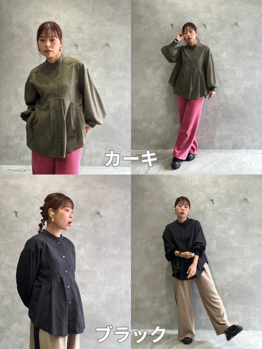 タックフレアーブラウス/trois