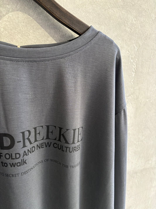 ロゴプリントさらさらロンT/Anna Kerry