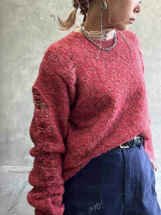 ループヤーンダメージニット/HCAE