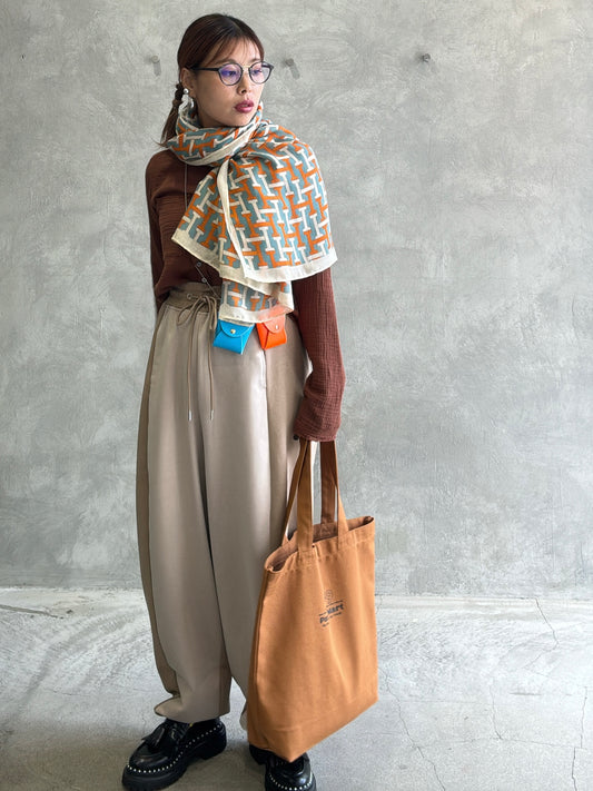 【再入荷】ポンチバイカラーパンツ/palm RICHE