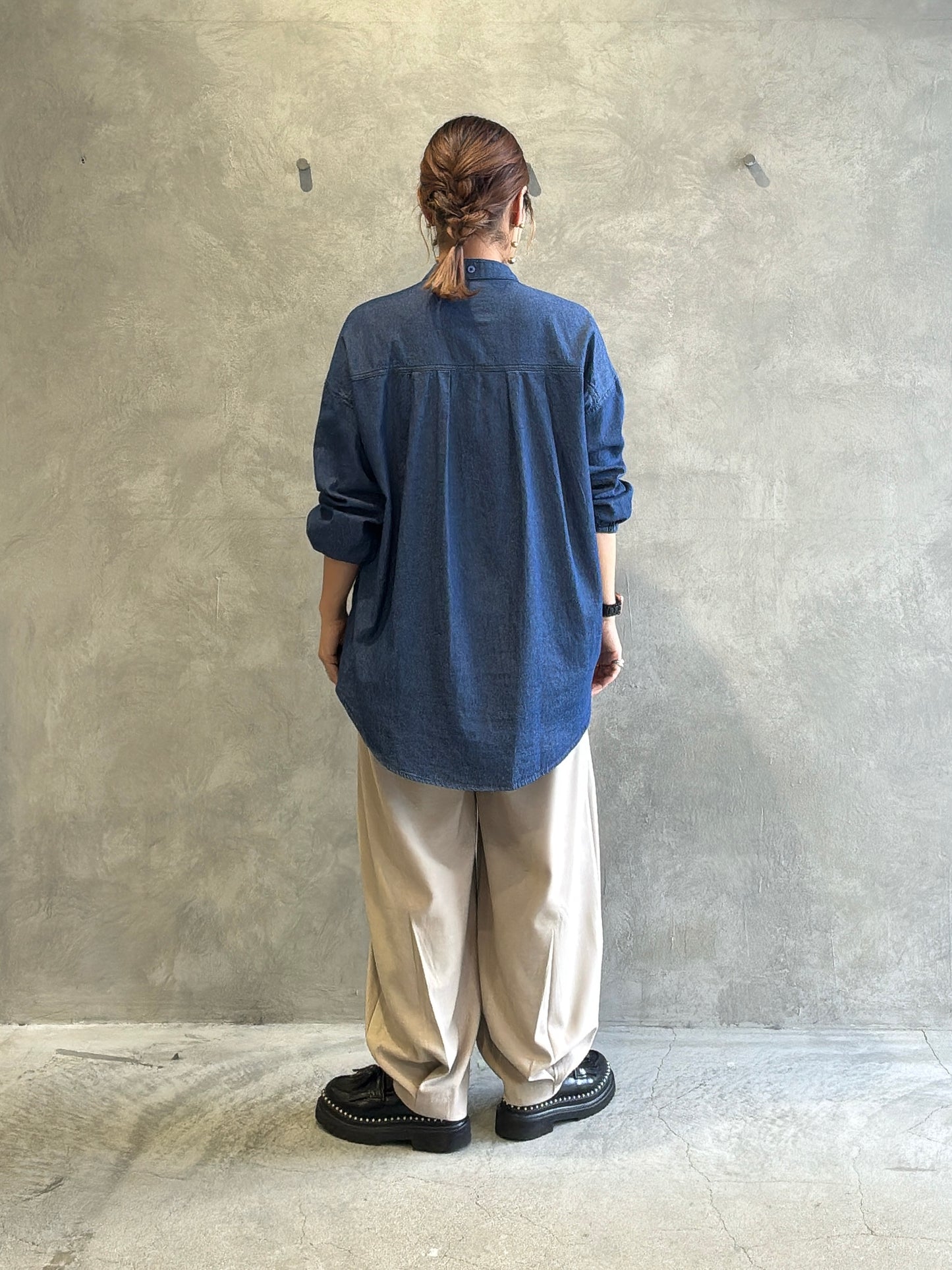 ライトデニムブラウス/Dignite collier