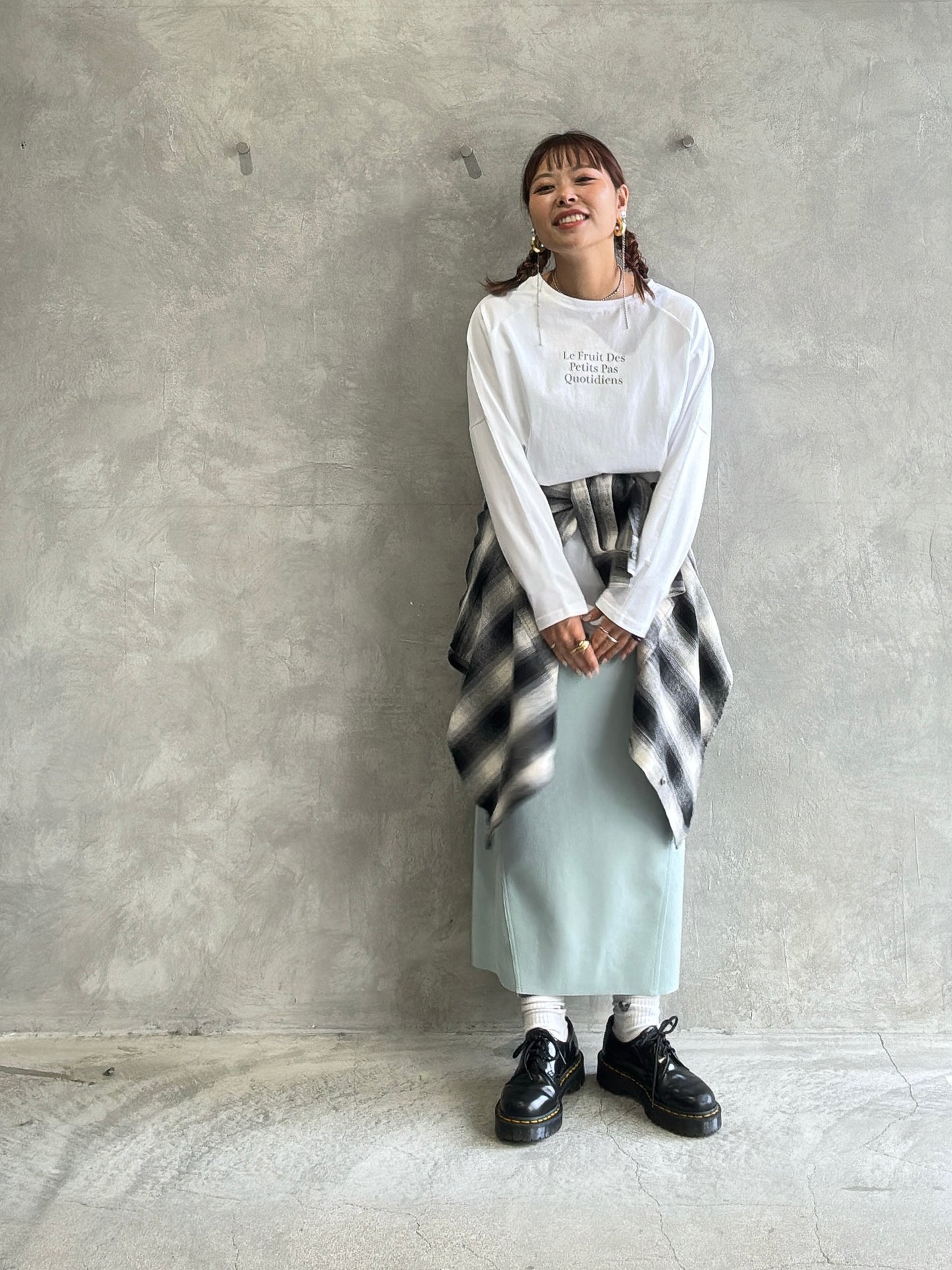 ウーリージャージスカート/Dignite collier