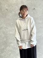 【再入荷】ボンディング「9」刺繍パーカー/Dignite collier