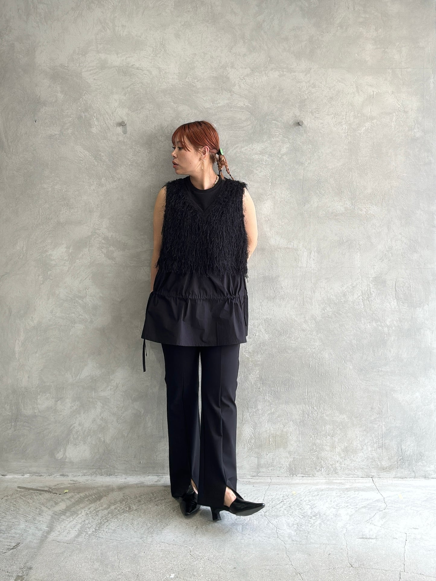 スーパーストレッチフレアパンツ/CYAN tokyo