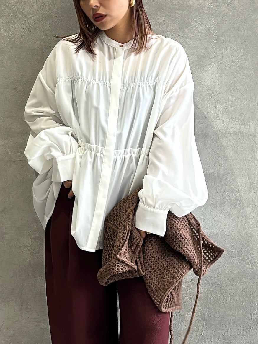 シャーリングティアードブラウス／CYAN tokyo – No.9-the Nines-