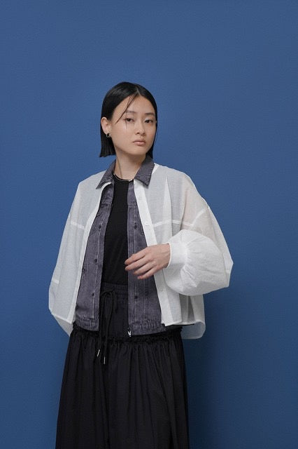 【予約販売】ソフトオーガンリブショートシャツ／601457／CYAN tokyo／2026 SS#2