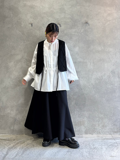 ラウンドヨークガウチョパンツ／CYAN tokyo