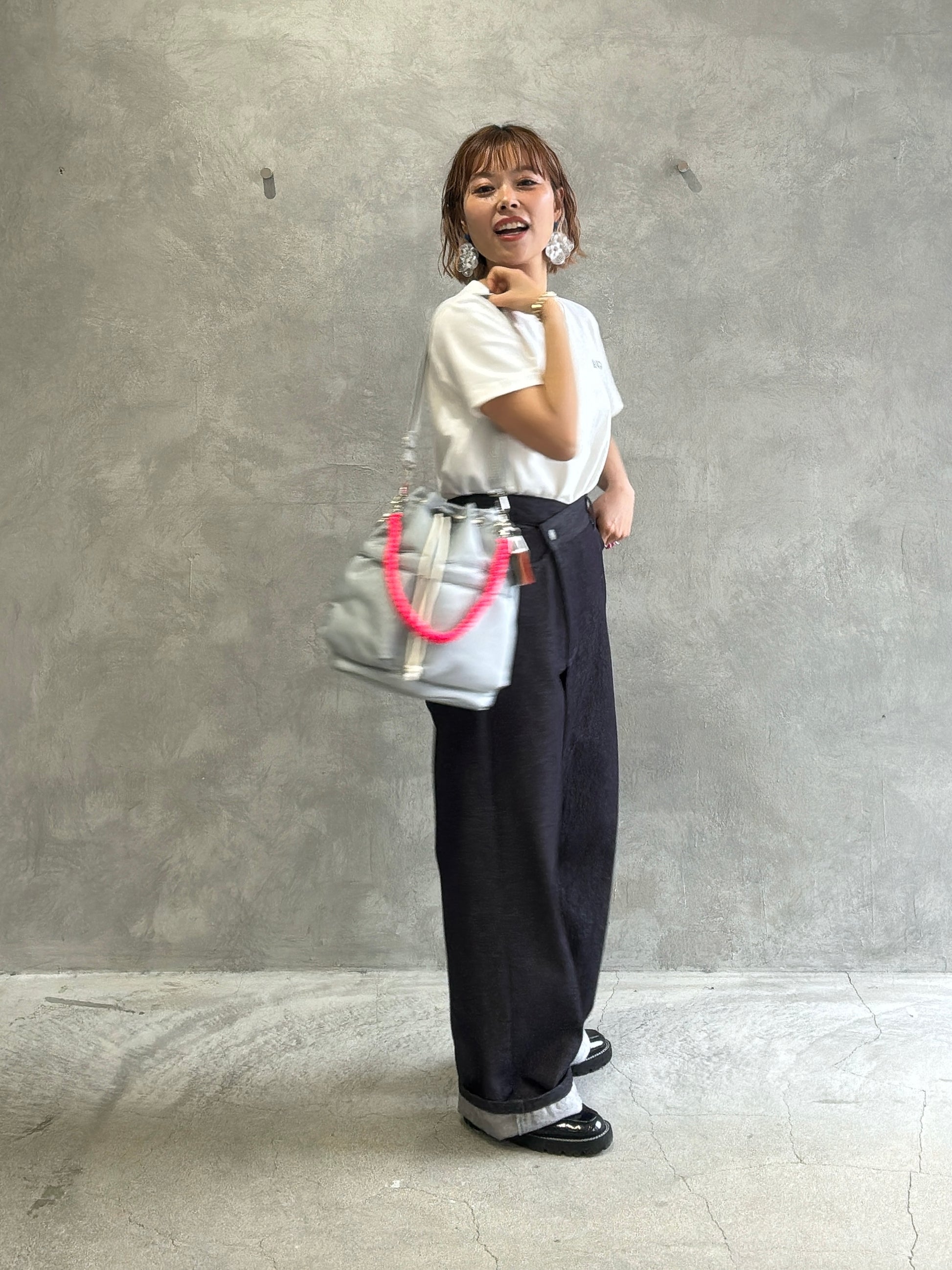 【GWあけにお届け！】アシンメトリーパンツ／P62025AI／PRIORIY　