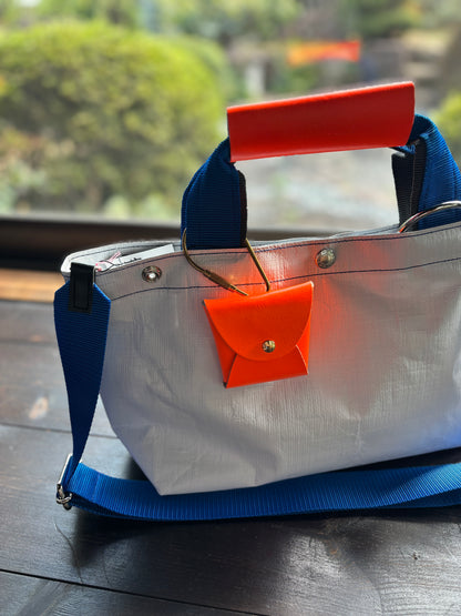 【予約販売】ブルー×チャコール（本体：ホワイト）／FACTORY OMOTO／BASIC TOTE