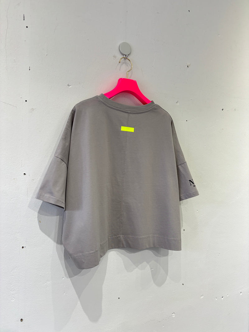 ショート丈ドライタッチTシャツ／No.9-the Nines-