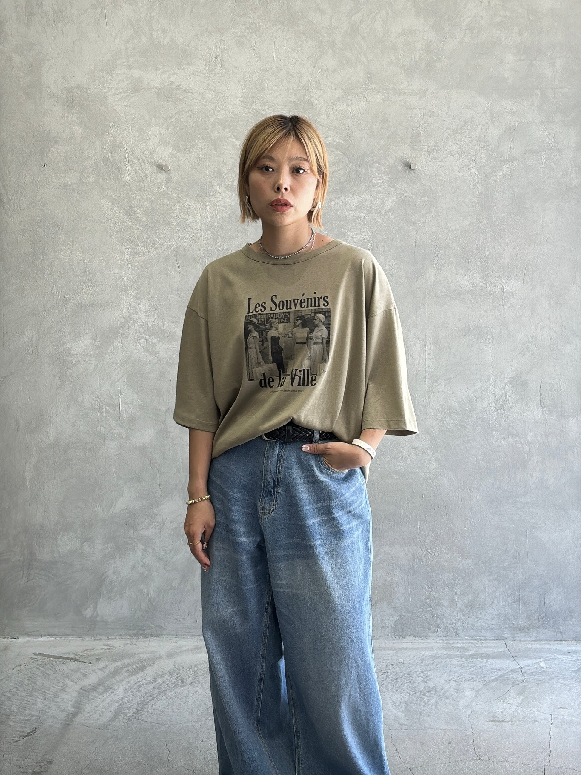 【予約販売】Les Souvenirs シアー天竺Tシャツ／ING