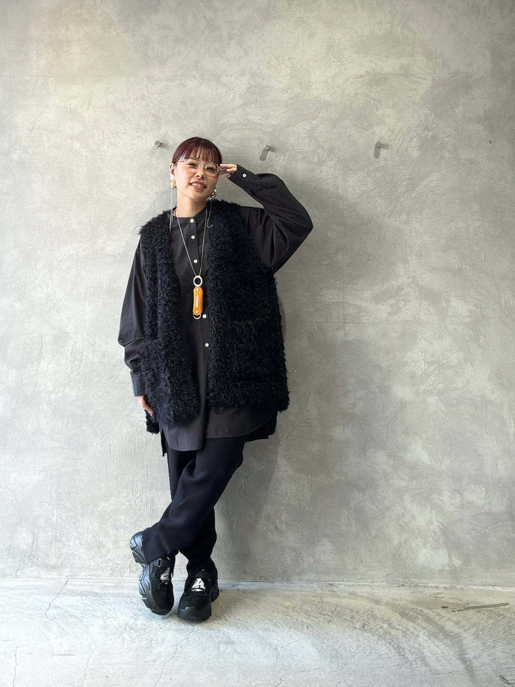 ケーブルラインニットジョガーパンツ／CYAN tokyo