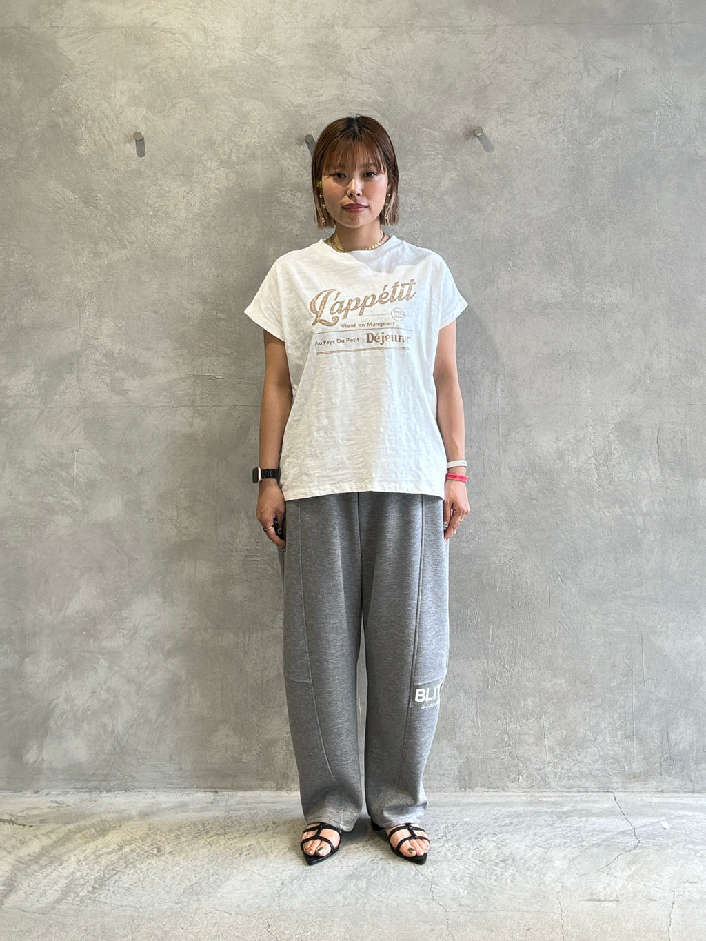 受付終了【予約販売】LappetitゆるフレンチスラブTシャツ／ING