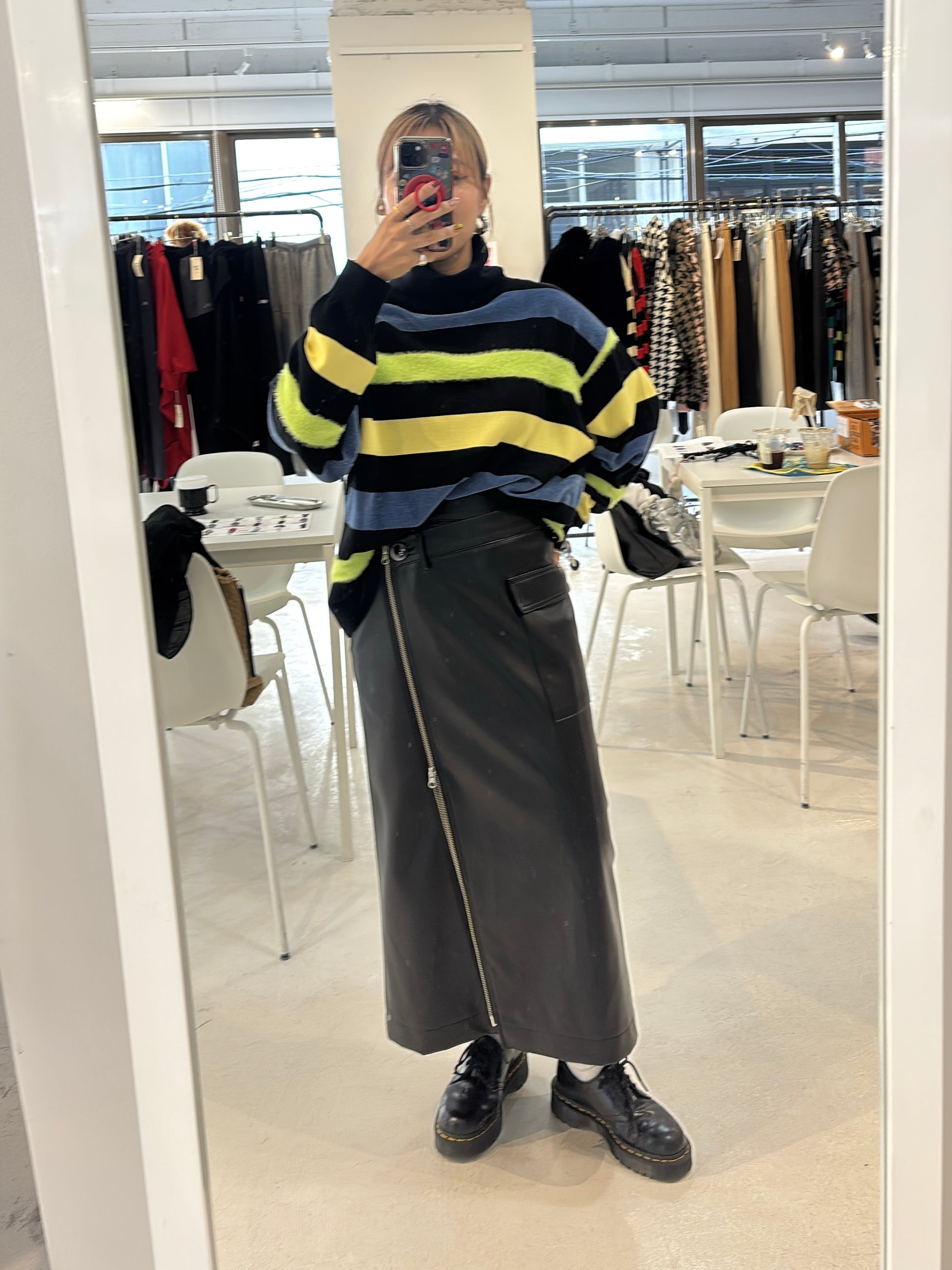 【予約⚡︎販売】レザーラップスカート／MG SK-26135-A／MARGAUX VINTAGE／2026 AW＃2