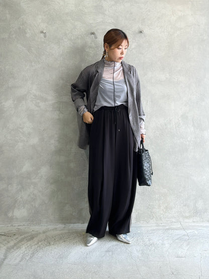 サイドラインバレルレッグパンツ／ayane