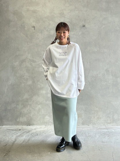 【再入荷】2way（DOG & LOGO）プリントカットソー／Dignite collier