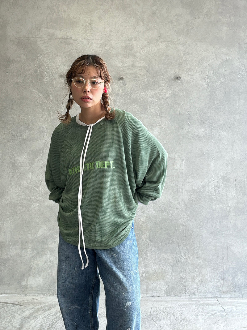 【再入荷】ワッフルドルマンロンT／flamingo firm