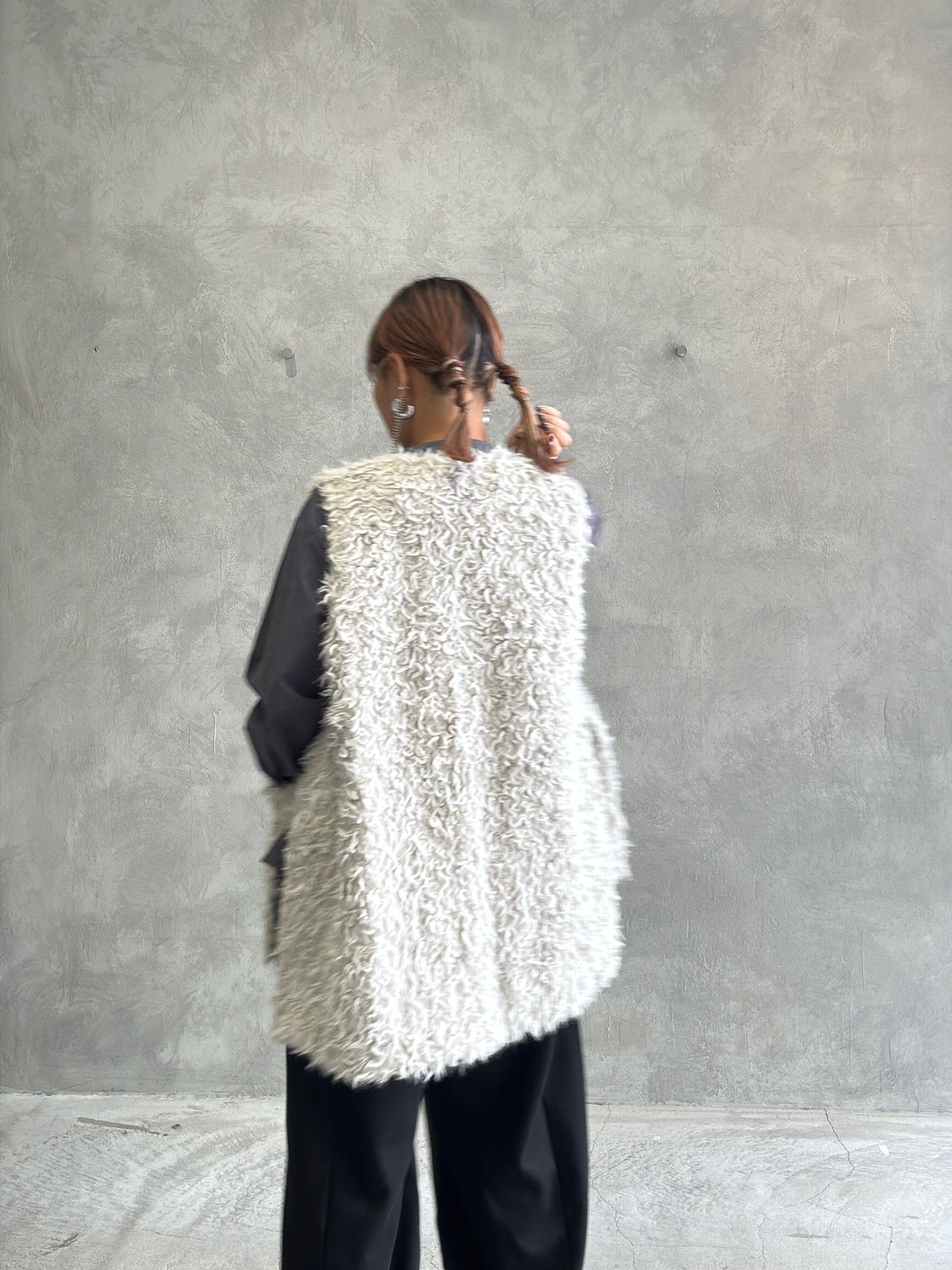 バックオーバーカーリーファーベスト／CYAN TOKYO – No.9-the Nines-