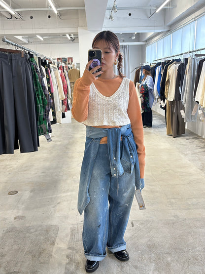 受付終了【予約販売】デニムパンツ／8613502／LE MÉLANGE