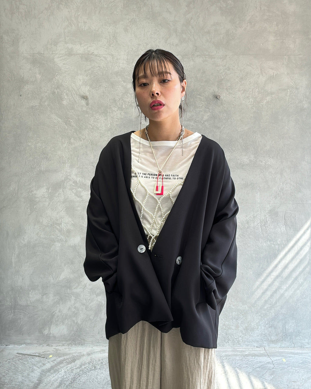 ★ゆったりドルマンジャケット／Anna Kerry