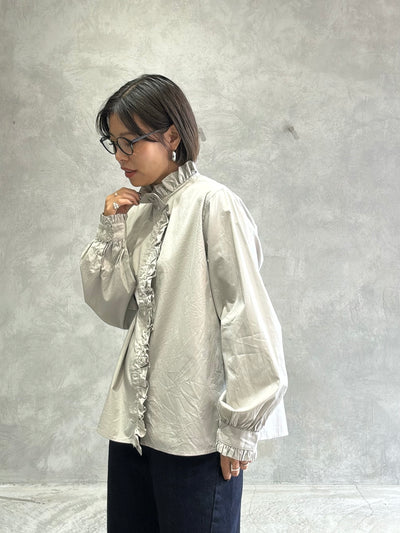 【予約販売】フリルシャツ／le vent souffle