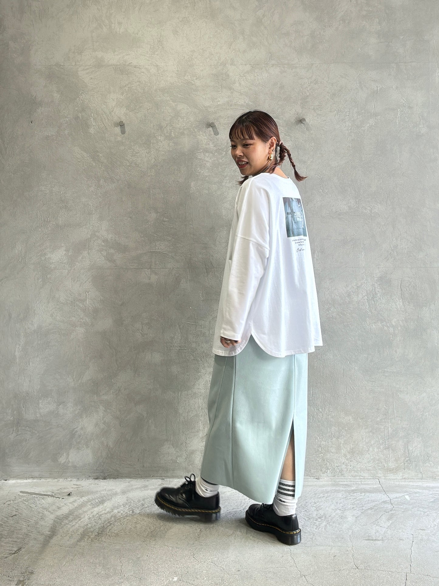 【再入荷】2way（DOG & LOGO）プリントカットソー／Dignite collier