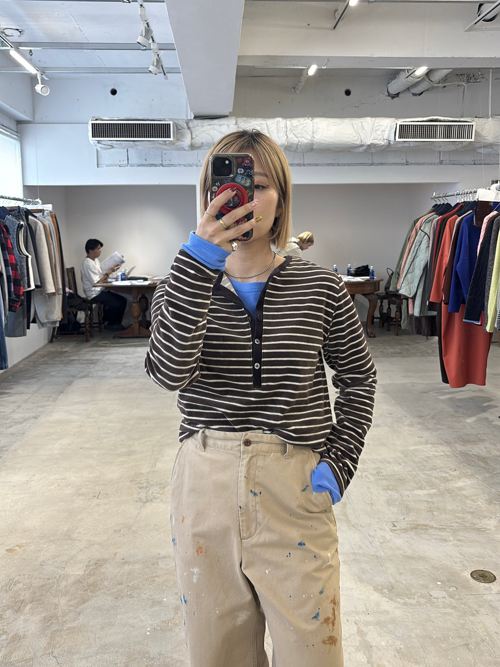 受付終了【予約⚡︎販売】2WAYコーデュロイボーダーヘンリーネックロンT／8651002／LE MÉLANGE／2026 AW #2