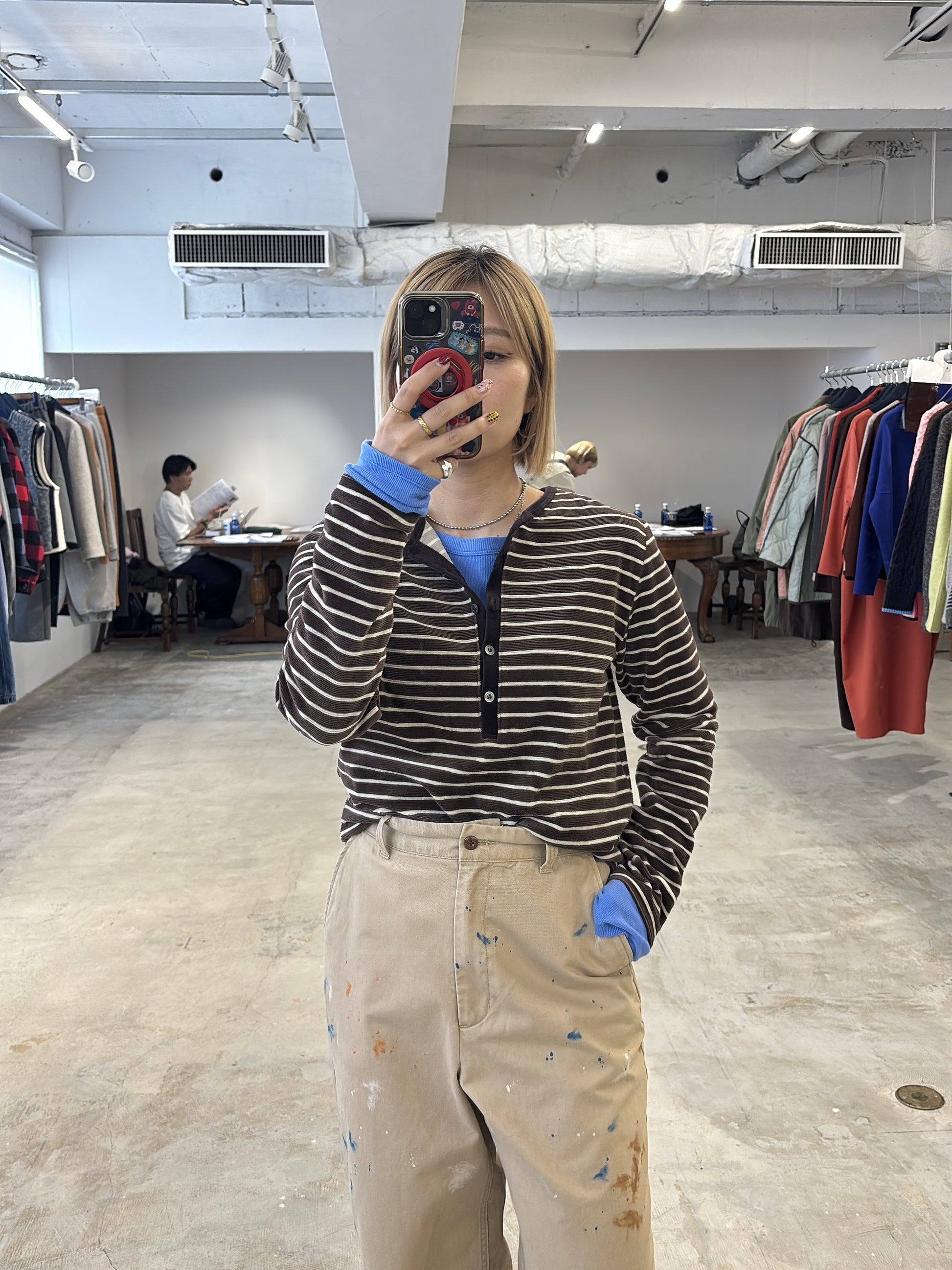 【予約⚡︎販売】2WAYコーデュロイボーダーヘンリーネックロンT／8651002／LE MÉLANGE／2026 AW #2