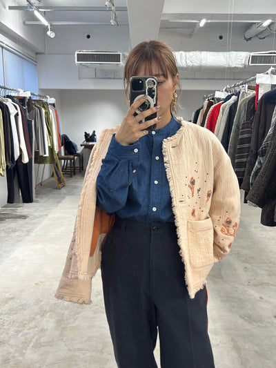 受付終了【予約⚡︎販売】刺繍クルーネックジャケット／#8643804／LE MÉLANGE／2026 AW #1