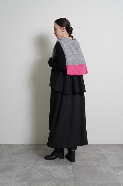 【予約⚡︎販売】ヴィーガンレザーフレアベスト／604515／CYAN tokyo／2026 AW#1