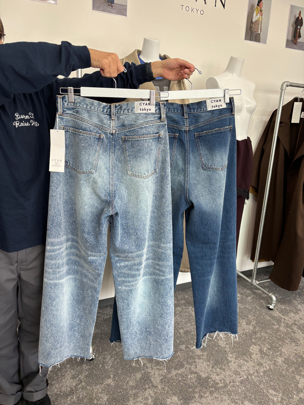 【予約⚡︎販売】クラッシュデニムヴィンテージワイドパンツ／604494／CYAN tokyo／2026 AW#1