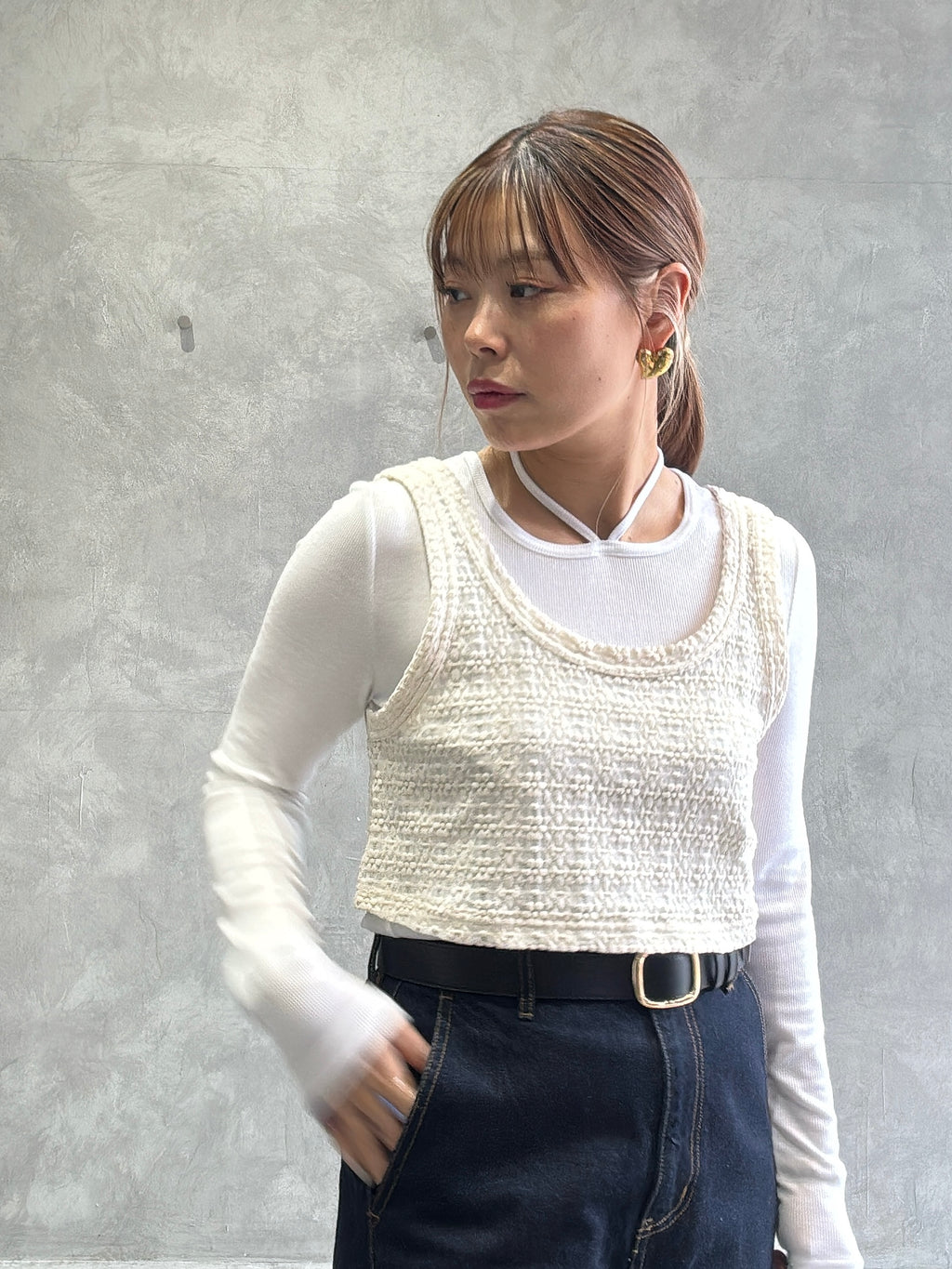 ホルターネックプルオーバー／Dignite collier