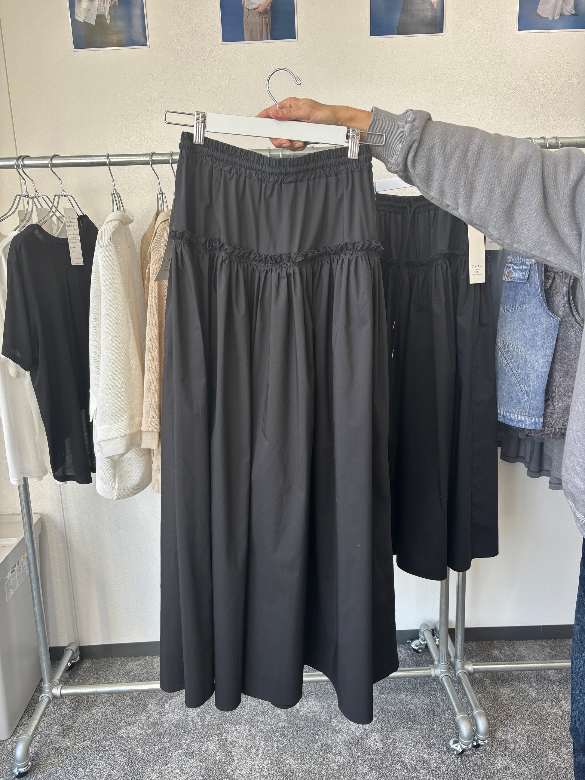 【予約販売】フリルギャザーバギーパンツ／601456／CYAN tokyo／2026 SS#2