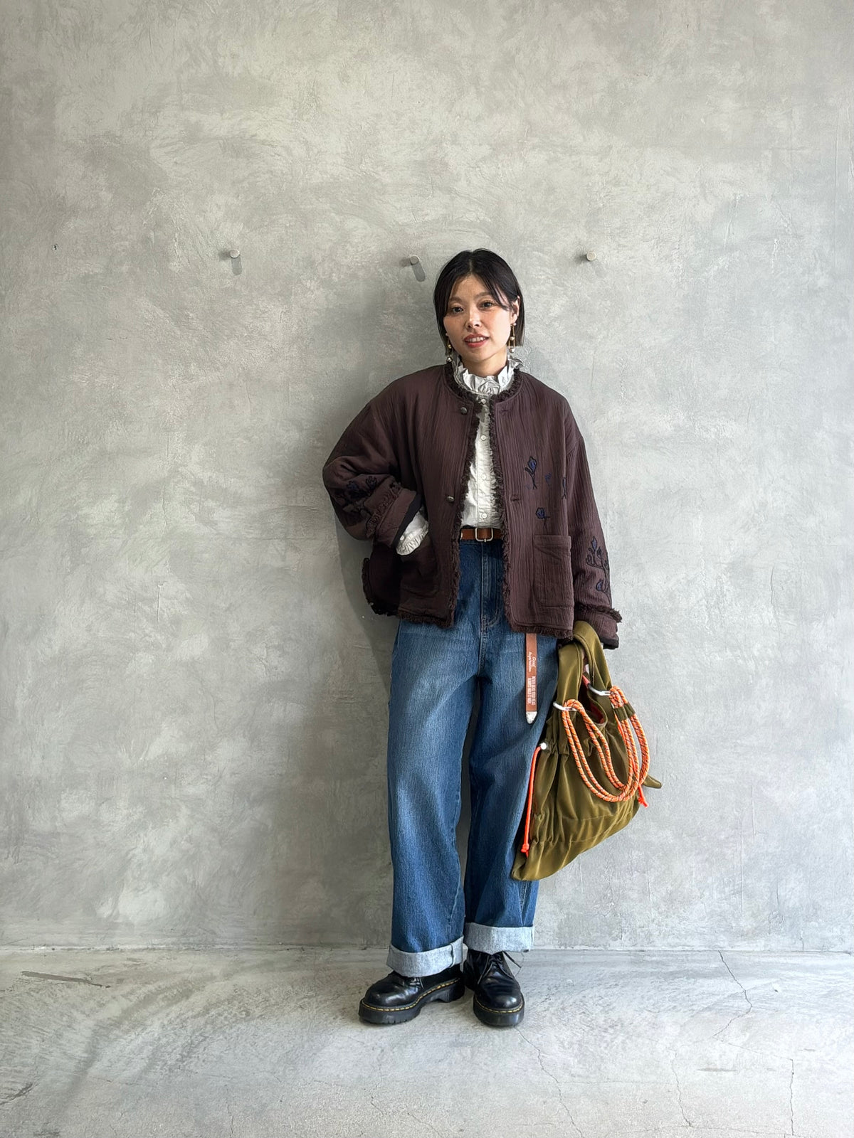 刺繍クルーネックジャケット／#8643804／LE MÉLANGE／2026 AW #1