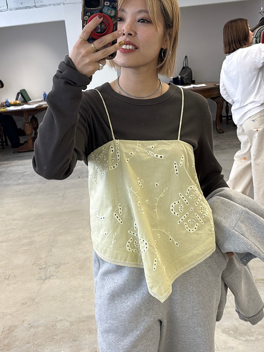 受付終了【予約⚡︎販売】カットワーク刺繍キャミソール／8663202／LE MÉLANGE／2026 AW #2