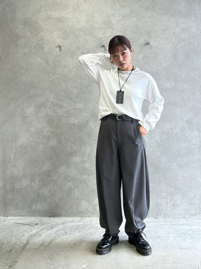 異素材ミックスカットソー／Dignite collier