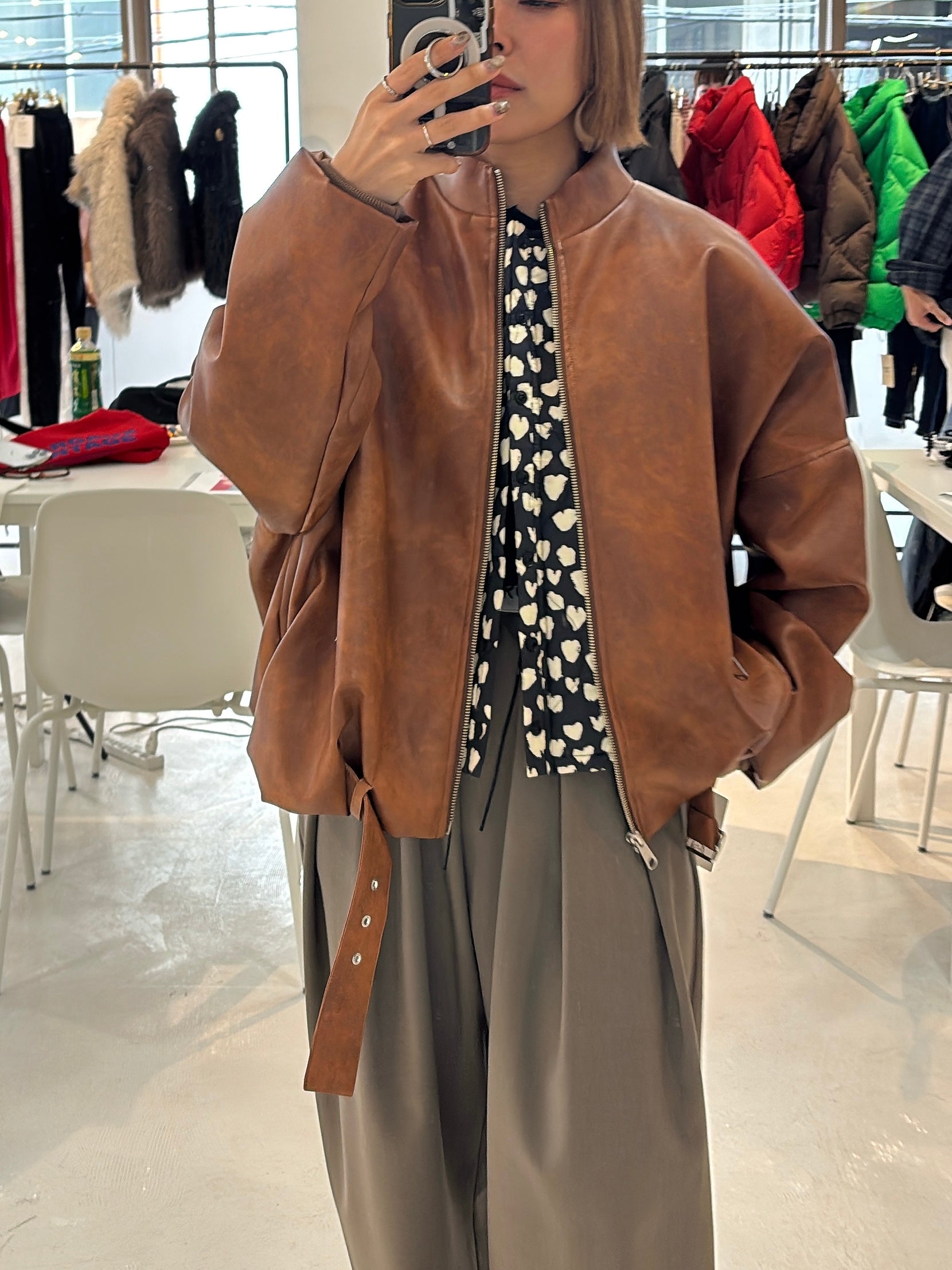 【予約⚡︎販売】ハート柄パディングベスト／MG JK-26086-A／MARGAUX VINTAGE／2026 AW＃1