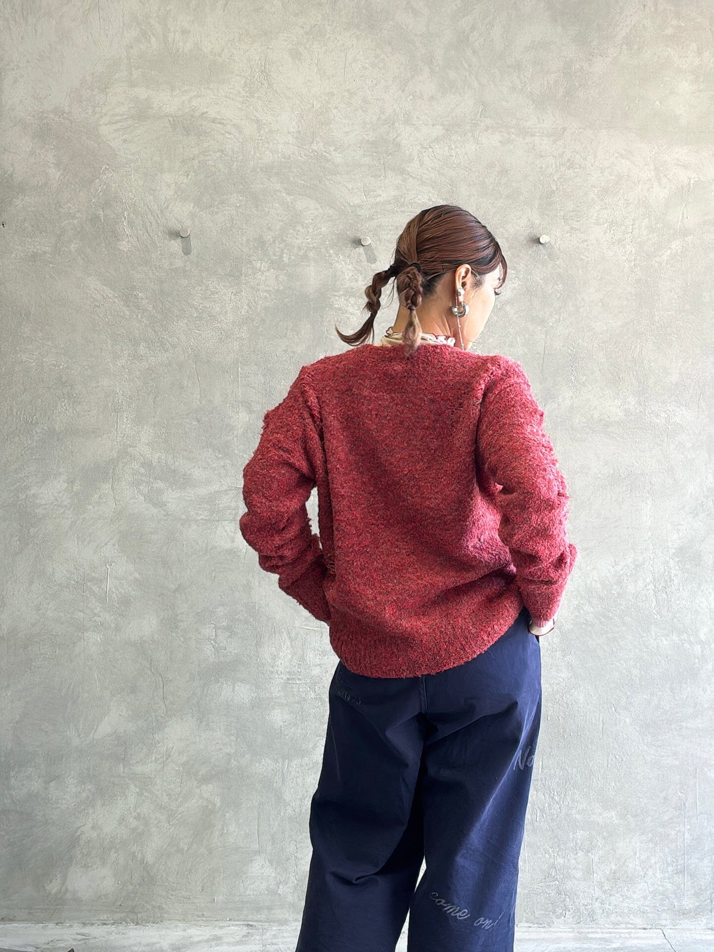 ループヤーンダメージニット／HCAE