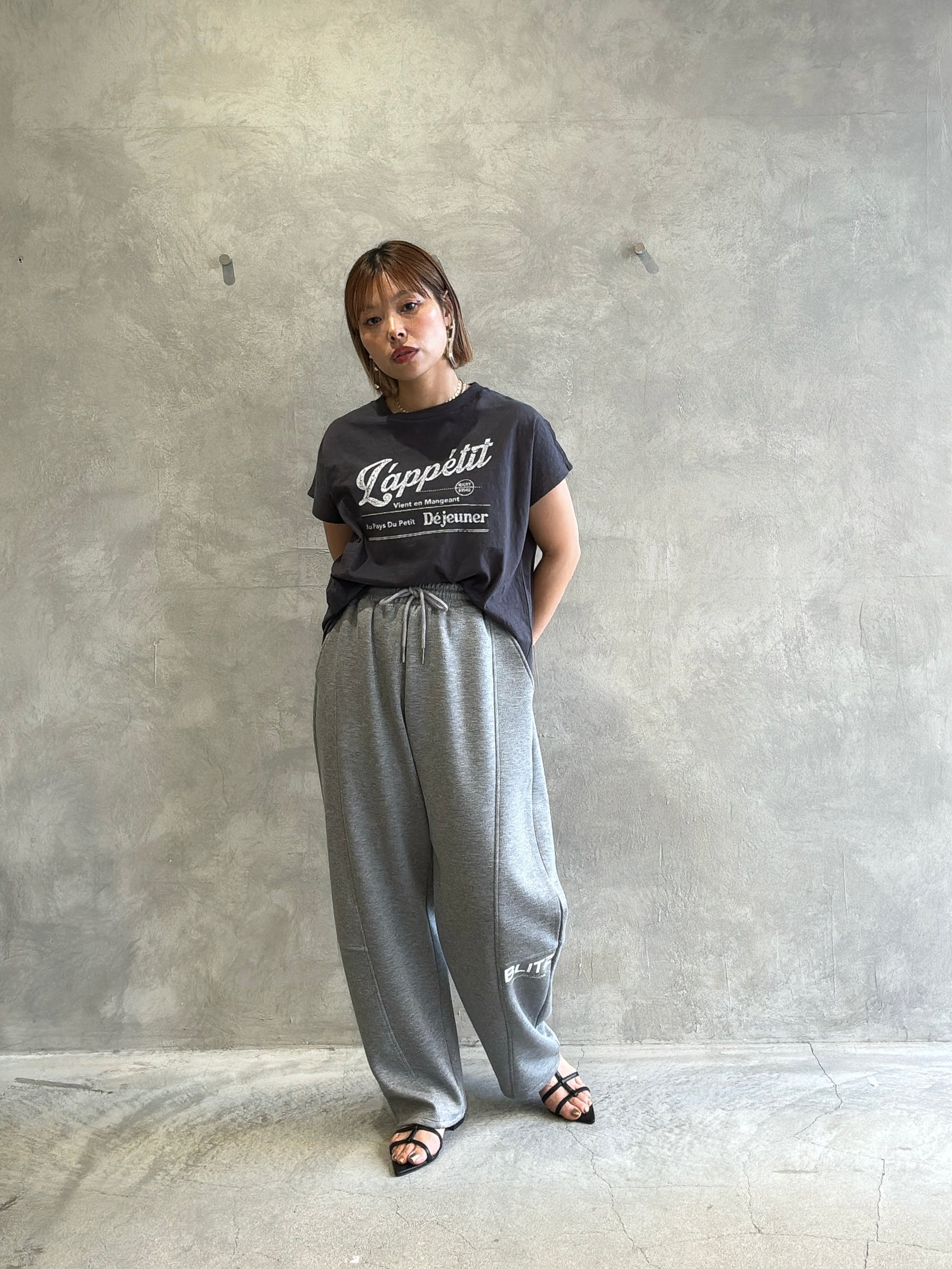 【予約販売】LappetitゆるフレンチスラブTシャツ／ING