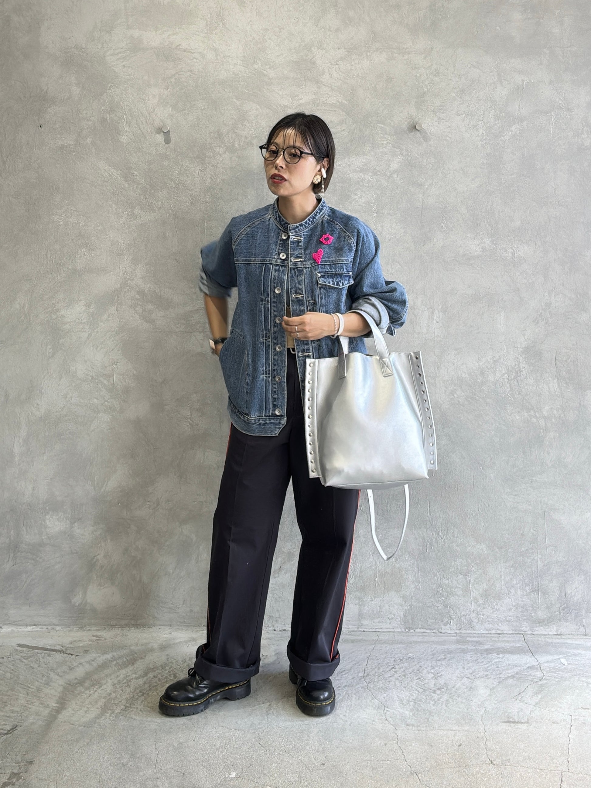 【予約販売】リベット2wayトートバッグ／cheek