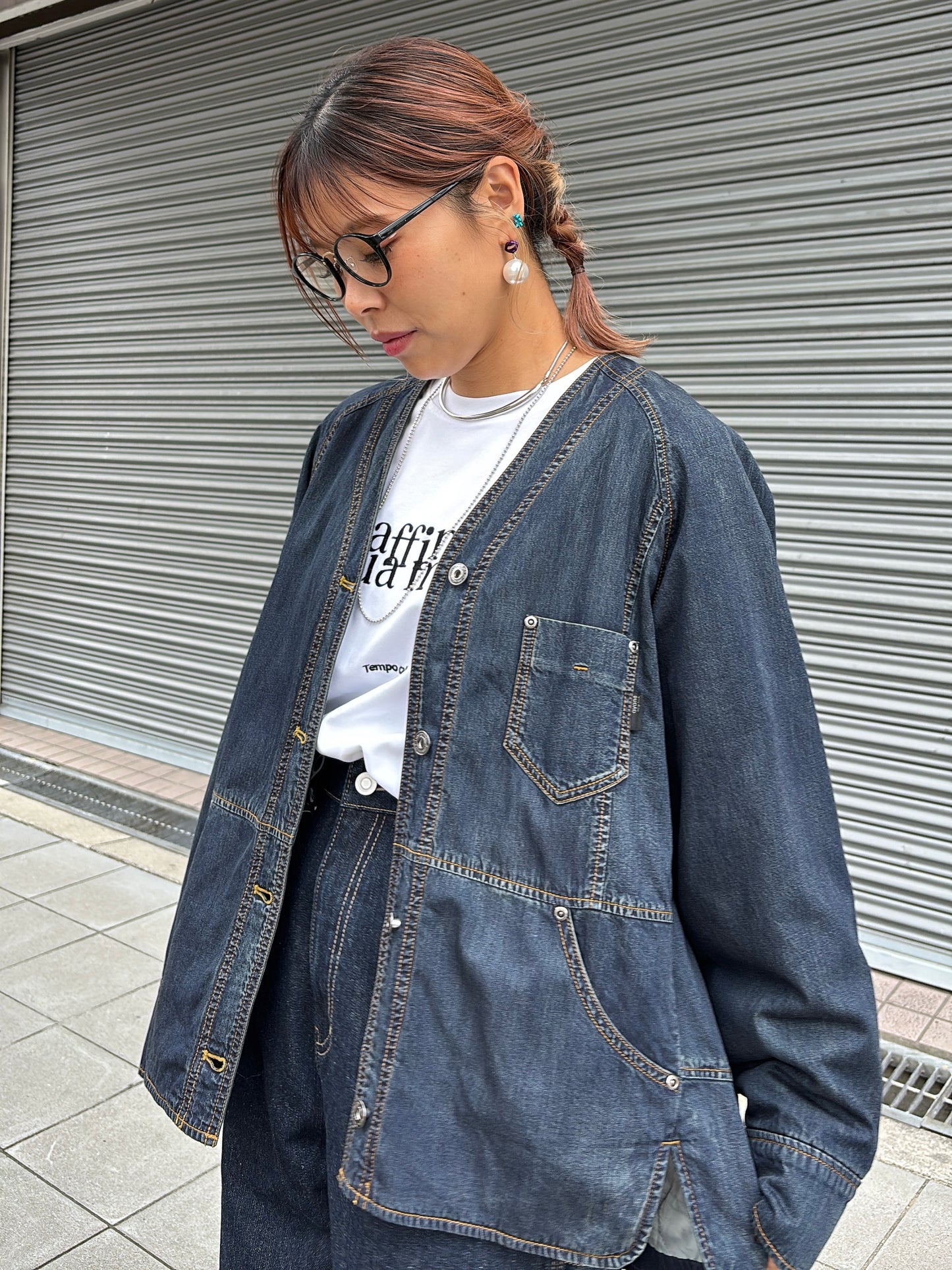 刺繍ロゴカットソー／Anna Kerry