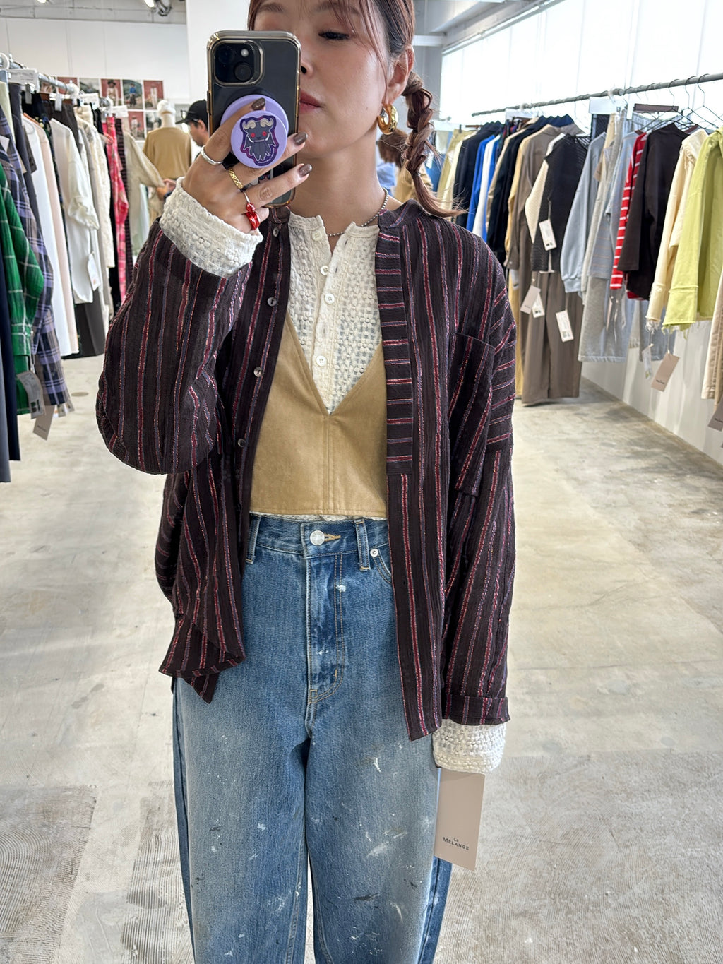 受付終了【予約販売】ECOスウェードベスチェ／8613701／LE MÉLANGE