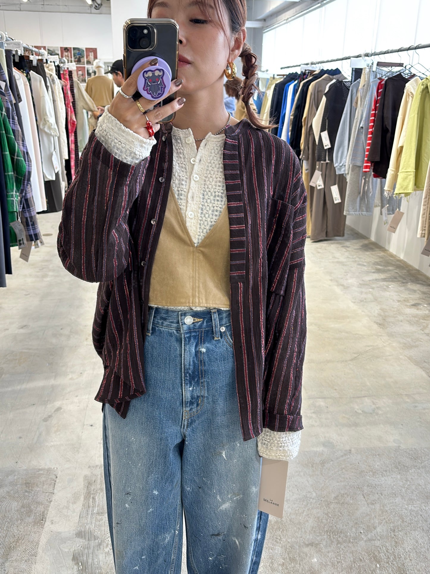 受付終了【予約販売】ECOスウェードベスチェ／8613701／LE MÉLANGE