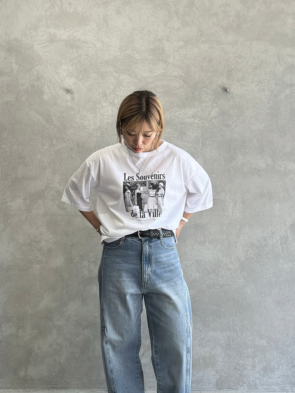受付終了【予約販売】Les Souvenirs シアー天竺Tシャツ／ING