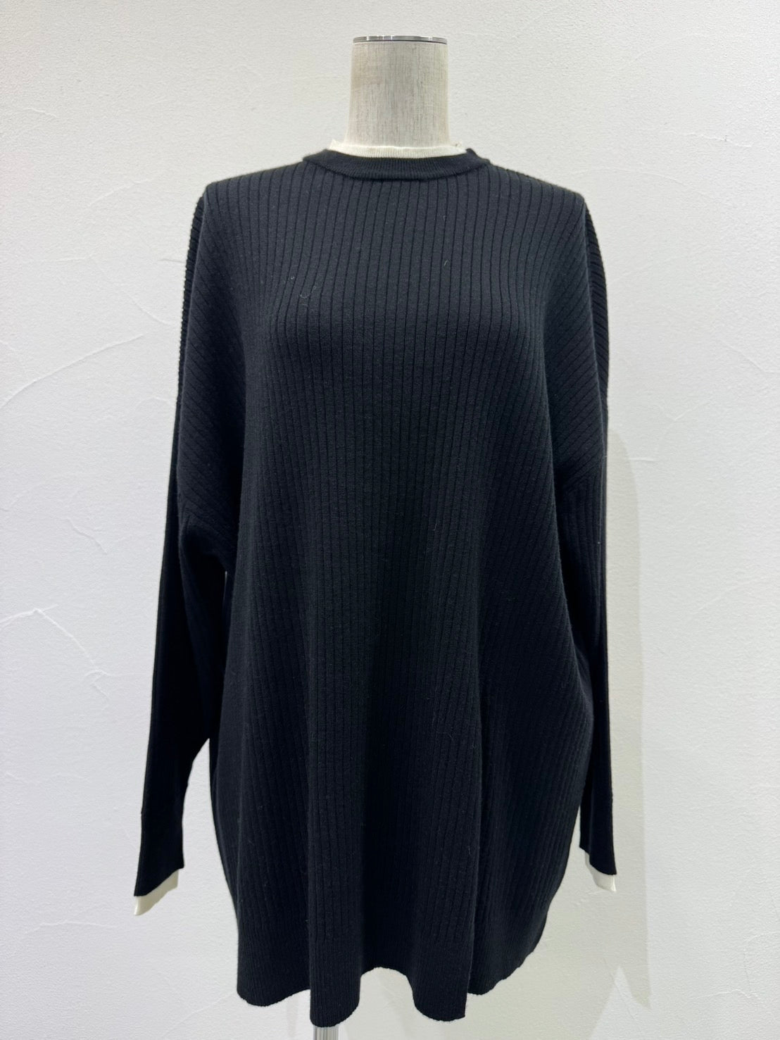 【予約⚡︎販売】アシメスリットレイヤーリブニット／604509／CYAN tokyo／2026 AW#1