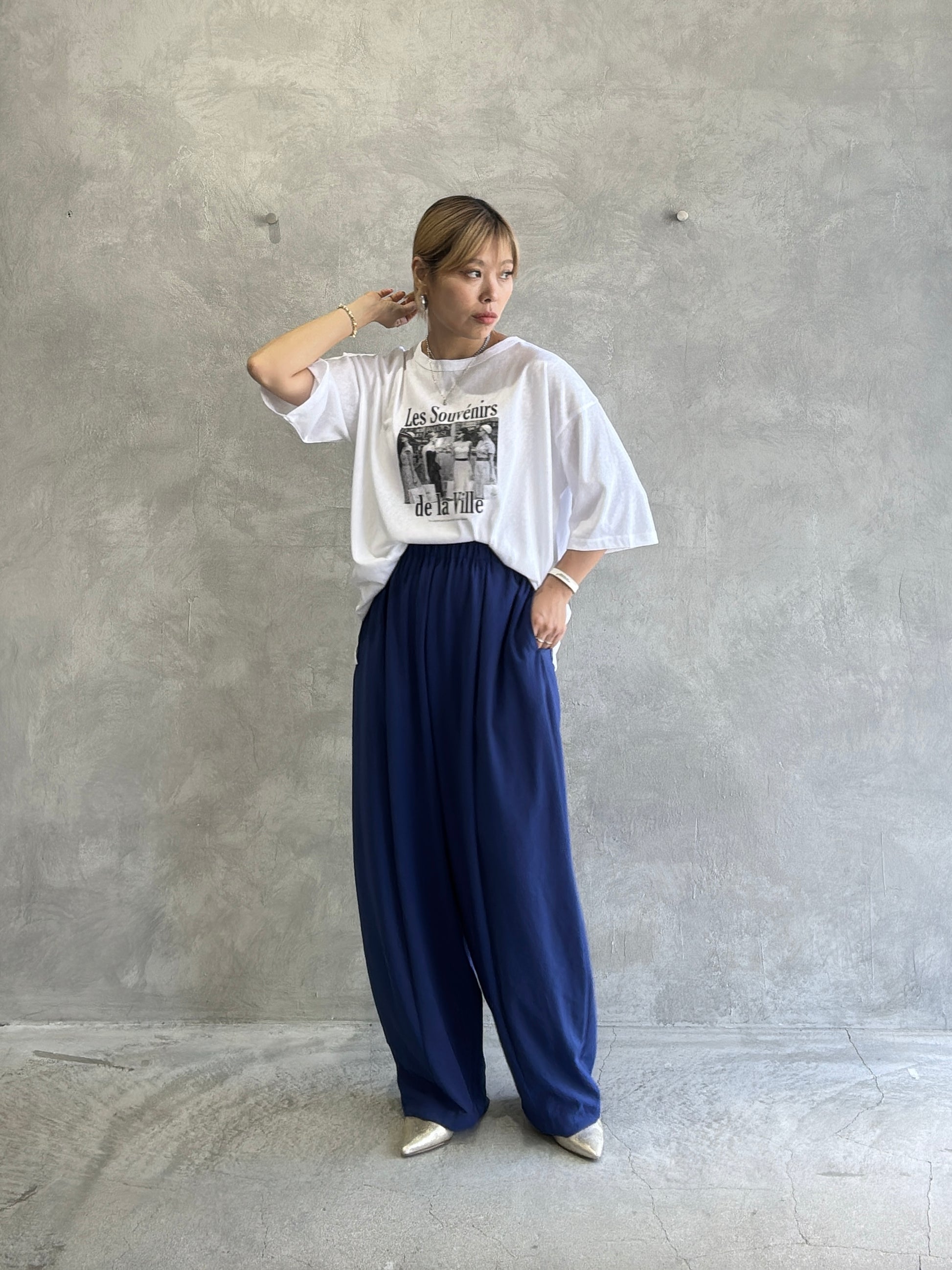 【予約販売】Les Souvenirs シアー天竺Tシャツ／ING
