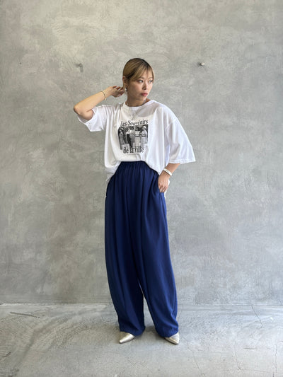 受付終了【予約販売】Les Souvenirs シアー天竺Tシャツ／ING