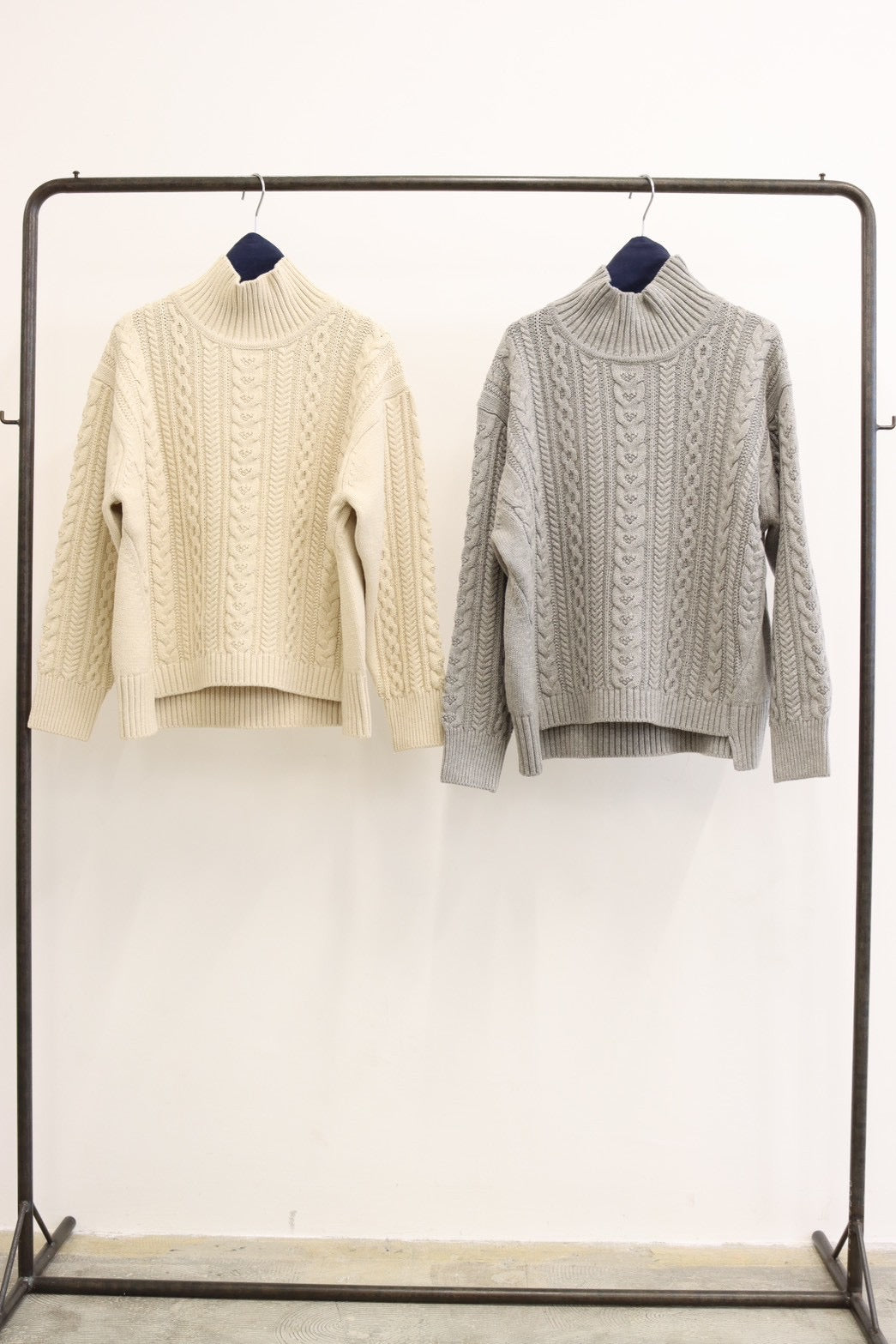 受付終了【予約⚡︎販売】ケーブルハイネックニット／#8642003／LE MÉLANGE／2026 AW #1